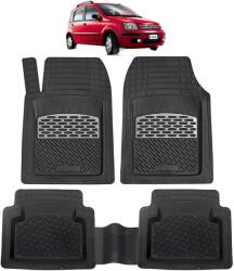 TeamCar Covorase Fiat Panda II Tip Tavita Compatibile (2003-2012) Carbon (3-APF/Fiat-Panda-II-(2003–2012))