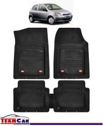 TeamCar® Covorase Auto TeamCar® Tip Tavita Compatibile Toyota Yaris (1999-2005) Negru Material Rezistent (SKU-MIX-0031)