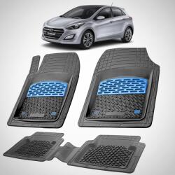 TeamCar® Covorase Auto Hyundai i30 II (2012-2017) - Cauciuc Tip Tavita -Blue (HYUjHYUk2012l3Y)
