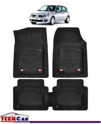 TeamCar Covorase Auto TeamCar® Tip Tavita Compatibile Renault Clio II Hatchback (1998-2012) Negru (Renault-Clio-II-Hatchback-(1998-2012/APF/991QKK3L)