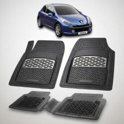 TeamCar Covorase Auto Tip Tavita Compatibile Peugeot 207 Hatchback (3 usi 2006-2009)-Silver (CVRcPEUGEOT207c2006)