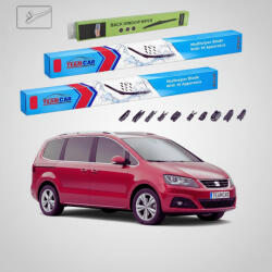 TeamCar Ștergătoare Seat Alhambra 710 2010-2022 | Set Față și Spate Flat - TeamCar® (TC-ALHAMBRA710PB19700400330FU)