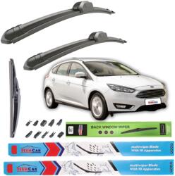 TeamCar Ștergătoare Ford Focus III Hatchback (2015-2018) TeamCar® - Set Complet (TCFOCUS37YH400)