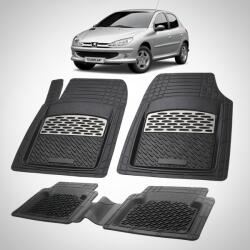 TeamCar® Covorase Tavita Cauciuc Compatibile Peugeot 206 (5 usi Facelift) 2003-2009 Silver (CVRwPEwsvvvHATCHBACag199)