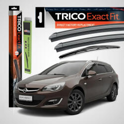 TRICO Ștergătoare TRICO + TeamCar® OPEL ASTRA J (2009-2015) - Set complet față + spate (TC-ASTRAJspt-650-400)