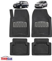 TeamCar® Covorase Auto Tip Tava TEAMCAR® Compatibile Dacia Sandero, Silver (3-APF/Dacia/Sandero-set.covorase)