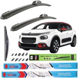 TeamCar Ștergătoare TeamCar® Citroën C3 III (2016-prezent) - Set Complet (TC-CIT3-C3III-650-400)