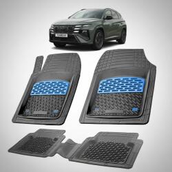 TeamCar Covorase Auto Tavita Cauciuc Compatibile Hyundai Tucson III (2020-2024) - Blue (HYUffHYUf2020)