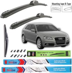 TeamCar Stergatoare Audi A3 (8P1 Facelift 3 doors) 2008-2013 - Set Complet (TCAr57IA18n4jh4r)