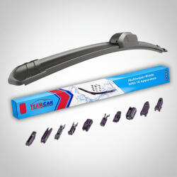 TeamCar Ștergător universal parbriz TeamCar® 400 mm (16") Flat cu 10 adaptoare (APF‑WW400)