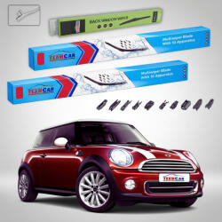 TeamCar Ștergătoare Mini Cooper R56 2006-2014 | Set Față și Spate Flat - TeamCar® (TC-MINI-R56550-400)
