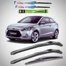 TeamCar Ștergătoare Hyundai i20 Coupe (2015-2018) Hibrid | Set Complet - TeamCar® (TClTUChyJ3w2450)