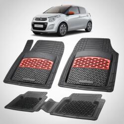 TeamCar Covorase Auto TeamCar® Tip Tavita Compatibile Citroen C1 II (2014-2022) Red (CVRCITROENC1II2014)