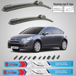 TeamCar Ștergătoare Citroen C4 (2004-2008) Flat | Set față - TeamCar® (TCCitC420042008F)