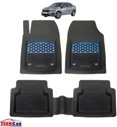 TeamCar Covorașe Auto TeamCar® Tip Tăviță Compatibile Dacia Logan III (2020-prezent) - Sedan/Blue (1-DAC-LOGANIII-SEDAN)