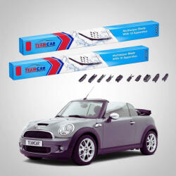 TeamCar Ștergătoare Mini Cabrio R57 2007-2012 | Set Față Flat - TeamCar® (TC-MINICABRIOR57BAY450475FU)