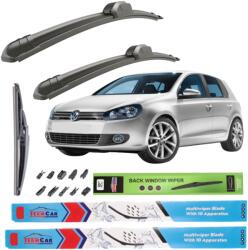 TeamCar Ștergătoare TeamCar® Volkswagen Golf 6 Hatchback 5 usi (2008-2012) - Set Complet (TC-GOLF6-600475)