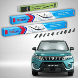 TeamCar Ștergătoare Suzuki Vitara LY Facelift 2018-2024 | Set Față și Spate Flat Premium - TeamCar® (TC-SUZVTLYFL1824600400250FP)