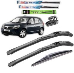 TeamCar Ștergătoare Dacia Sandero I (2008-2012) TeamCar® - Set Complet Hybrid (TCSAND500-500)
