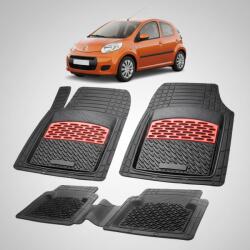 TeamCar® Covorase Auto TeamCar®Tip Tavita Compatibile Citroen C1 I (2005-2014) Red (CVRxCITROENC1Ix2005)