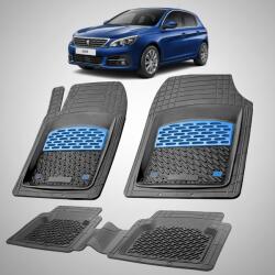 TeamCar® Covorase Auto Tip Tavita Compatibile Peugeot 308 II (2017-2021) Blue (CVRqaasGEuu308IIa2013)