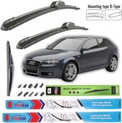 TeamCar Stergatoare Audi A3 (8P1 3 doors) 2004-2008 - Set Complet (TCA657IA18n4j8h0)