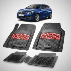 TeamCar Covorase Auto Tip Tavita Compatibile Peugeot 308 II (2017-2021) Red (CVRq88UGEuu308IIa2013)