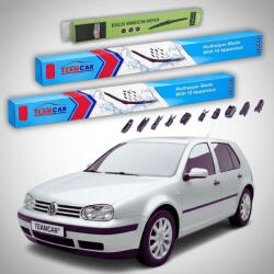 TeamCar Ștergătoare Volkswagen Golf 4 5 Uși 1997-2002 | Set Față și Spate Flat Premium - TeamCar® (TC-VWG45U9702530475340FP)