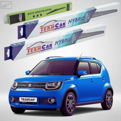 TeamCar Ștergătoare Suzuki Ignis III MF Hatchback 2016+ | Set Față și Spate Hibrid - TeamCar® (TC-SUZIGNIMF16525450250H)