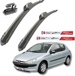 TeamCar Ștergătoare Peugeot 206 (1998-2012) Hatchback (3 uși) - Set față Flat (TC-206-550-400)