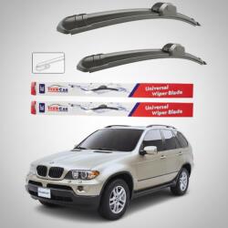 TeamCar Ștergătoare BMW X5 E53 (2002-2006) Flat | Set Față - TeamCar® (BMWX5E530206FL600550)