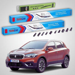 TeamCar Ștergătoare Suzuki SX4 S-Cross JY 2016-2022 | Set Față și Spate Flat Premium - TeamCar® (TC-SUZSX4SCJY1622650350250FP)
