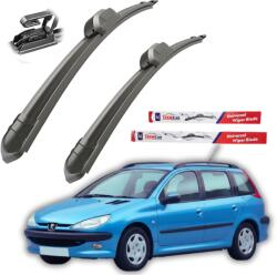 TeamCar Ștergătoare Peugeot 206 (1998-2012) SW (break) - Set față Flat (TC-206550400)