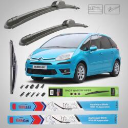 TeamCar Ștergătoare Citroen C4 Picasso UD (2006-2008) Flat | Set Complet - TeamCar® (TCCitC4PicUD20062008SC)