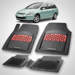 TeamCar Covorase Auto Tip Tavita Compatibile Peugeot 307 SW (2002-2005) Red (CVRaPEUGEOT307BREAKa2002)