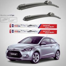 TeamCar Ștergătoare Hyundai i20 Coupe (2015-2018) Flat | Set față - TeamCar® (TCkI20q600q400)
