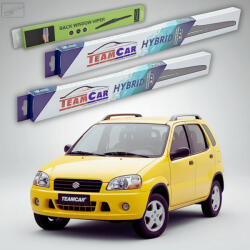 TeamCar Ștergătoare Suzuki Ignis I FH 2000-2003 | Set Față și Spate Hibrid - TeamCar® (TC-SUZIGNIFH0003475450300H)