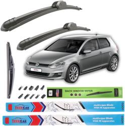 TeamCar Ștergătoare Volkswagen Golf 7 3 Uși (2012-2019) Hibrid | Set Complet - TeamCar® (TCGOLF2W650-400)