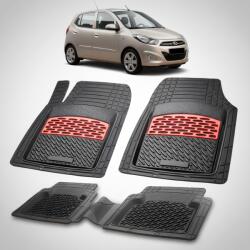 TeamCar Covorase Auto Hyundai i10 2010-2013 - Cauciuc Tip Tavita-Red (HYUa726t5rra2015)