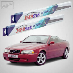 TeamCar Ștergătoare Volvo C70 I 1998-2005 | Set Față Hibrid - TeamCar® (TC-VOLVOC70ICAB530530H)