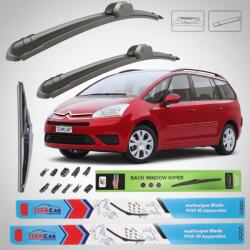 TeamCar Ștergătoare Citroen C4 Grand Picasso UA (2006-2008) Flat | Set Complet - TeamCar® (TCCitC4GrPicUA20062008SC)