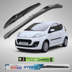 TeamCar Ștergătoare Peugeot 107 3 uși Facelift II (2012-2014) Hibrid | Set Complet - TeamCar® (C1iPuQOI99h2l)