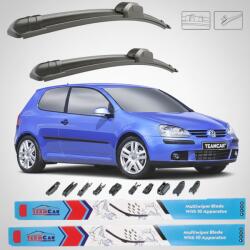 TeamCar Ștergătoare Volkswagen Golf V 1K1 3 Uși (2003-2005) Flat | Set față - TeamCar® (TChrGOLF5k55f75)