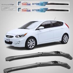 TeamCar Ștergătoare Hyundai Accent Hatchback (2010-2014) Hibrid | Set față - TeamCar® (TCJUG10f0)