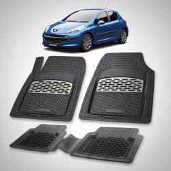 TeamCar Covorase Auto Tip Tavita Compatibile Peugeot 207 Hatchback (5 usi 2006-2009)-Silver (CVRsaaUGEOT207s2006)