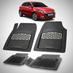 TeamCar® Covorase Auto Hyundai i20 Hatchback 2014-2018 - Tavita Cauciuc-Silver (HYUa7QQA76tfa2015)