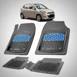 TeamCar Covorase Auto Hyundai i10 2010-2013 - Cauciuc Tip Tavita-Blue (HYUayut5qwra2015)
