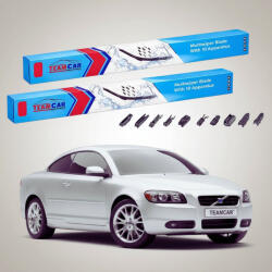 TeamCar Ștergătoare Volvo C70 II 2006-2013 | Set Față Flat - TeamCar® (TC-VOLVOC70IIPB19650475FU)