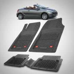 TeamCar Covorase Auto Tip Tavita Compatibile Peugeot 207 CC (2006-2009)-Black (CVRsPEAASZEOTxx7s2006)
