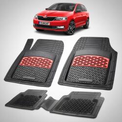 TeamCar® Covorase Skoda Rapid I Compatibile Liftback Facelift 2017-2019 | Red (derqw6tgf154)